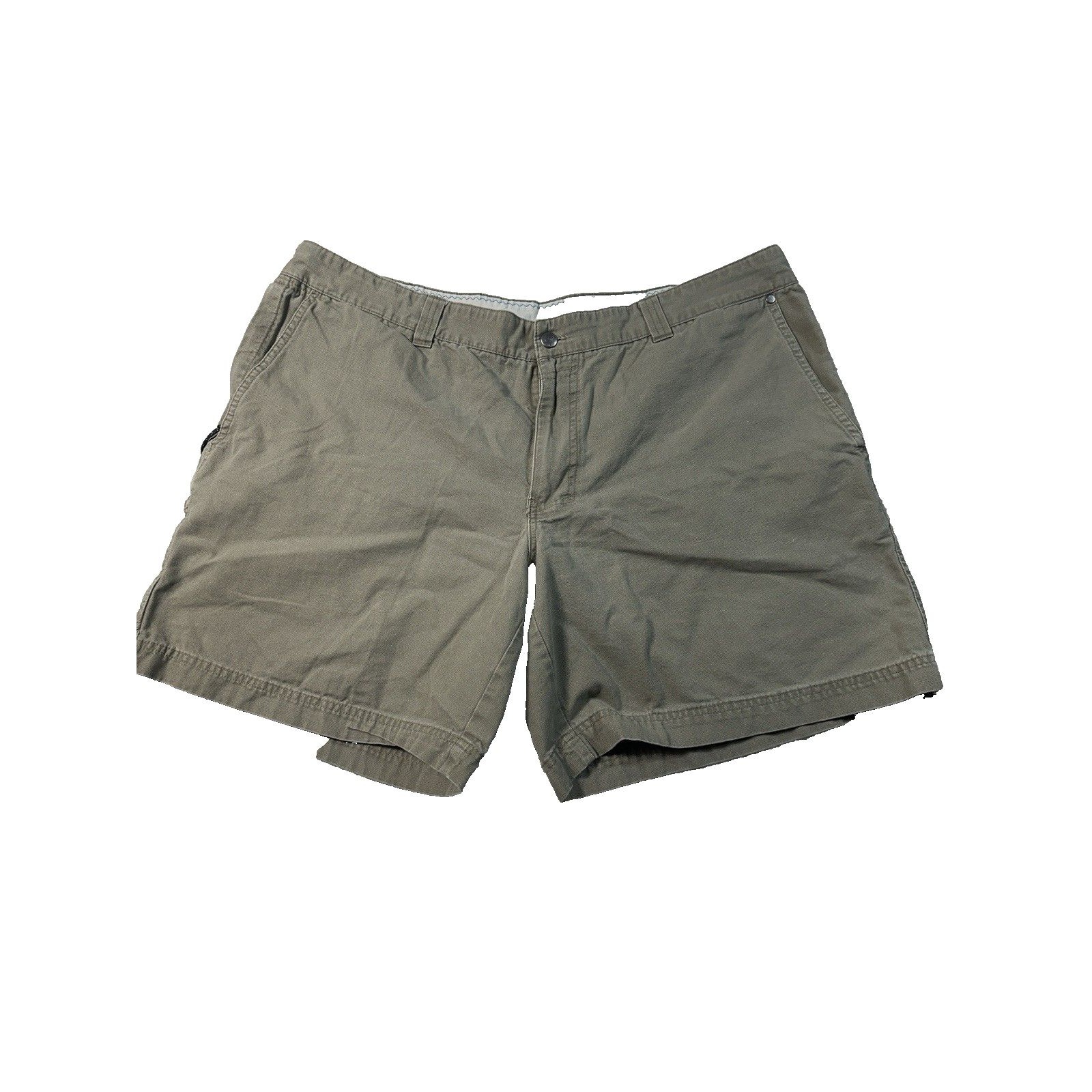 Columbia Hiking Shorts Men’s 42 Khaki Tan Cargo Zip Pocket Outdoor